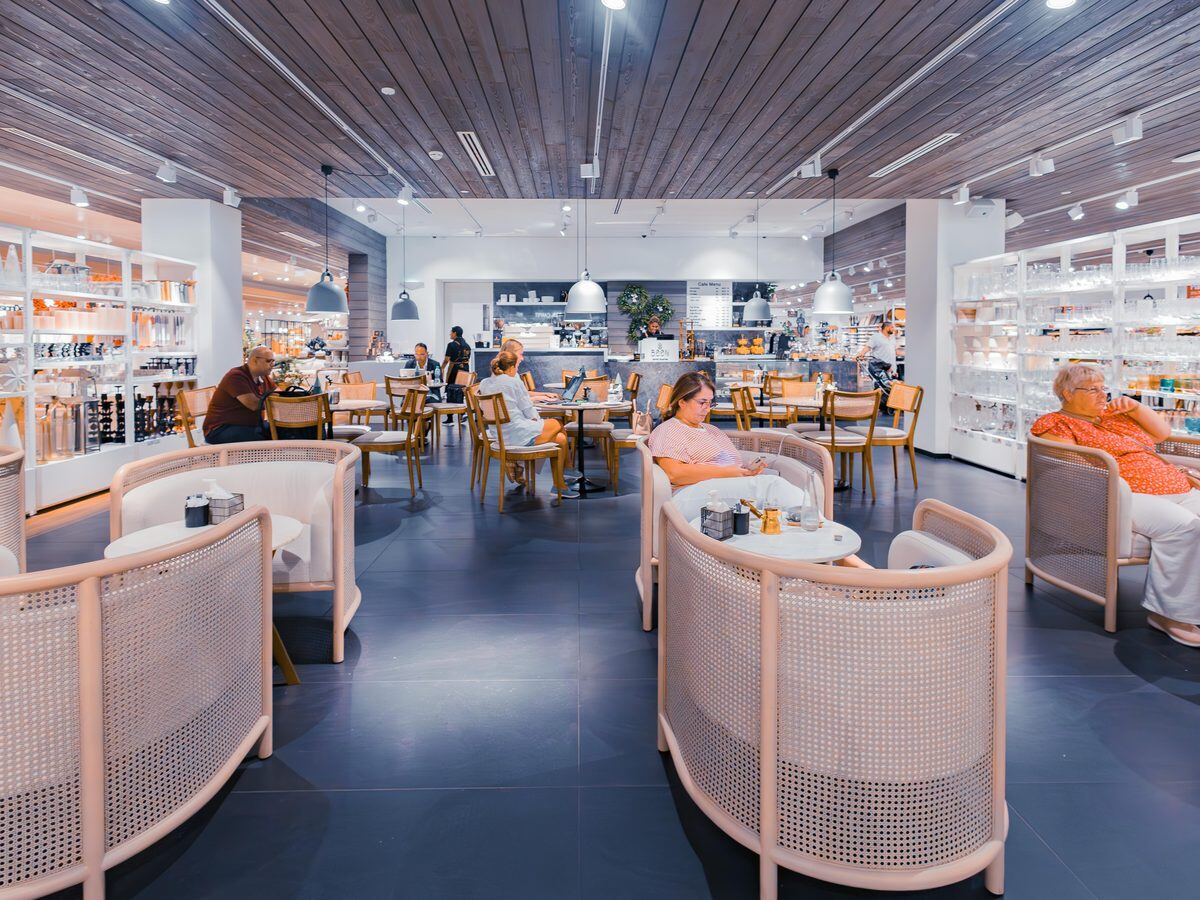 The Boon kiosk inside Crate & Barrel, Mall of the Emirates